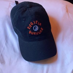 Pacific sunwear yin and yang hat aesthetic